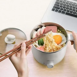 HALOU Dormitory Student Small Pot, Multifunctional Household Hot Pot, Noodle Cooking Electric Pot, Integrated Small Electric Pot For Dormitory -Kitchen Island Sale 51oiaBHcJiL