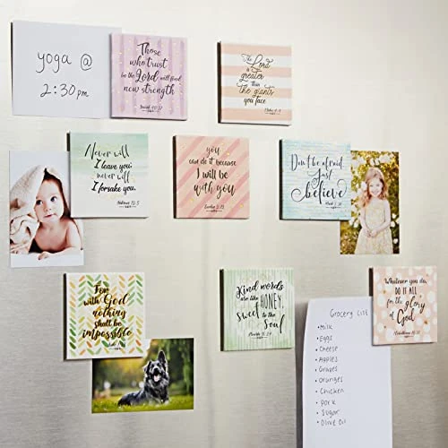 8 Pack Inspirational Bible Verse Magnets For Fridge, Christian Office Decor, Scripture Gifts (2.5 In) 1 8 Pack Inspirational Bible Verse Magnets For Fridge, Christian Office Decor, Scripture Gifts (2.5 In)