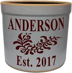 2 Gallon Personalized Stoneware Crock - Wedding Tulip -Kitchen Island Sale 51prBFEBrtL. AC