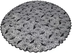 Black Lace Tablecloth Round Overlay With Spider Web And Mat For Halloween Party,Easter,Fireplace And Mantle Cover Decoration (Round 70", Black) -Kitchen Island Sale 51pxuY3l2RL. AC