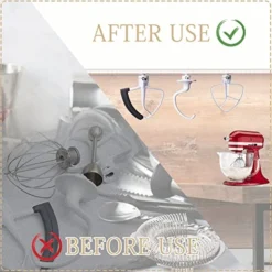 WishLotus 4 Pcs Stand Mixer Holders, Kitchen Storage Organizer With Screw-In Or Adhesive Tape Mixer Attachments Organizer For Storaging Mixer Accessories Tools (4)