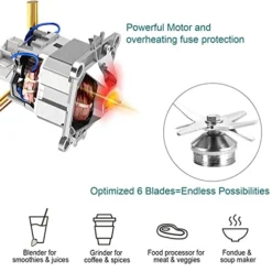 Professional Countertop Blender For Home And Commercial Use, 2200W High Speed Smoothie Blender For Shakes And Smoothies With 70OZ BPA-Free Tritan For Crushing Ice, Frozen Dessert, And Nuts Etc. -Kitchen Island Sale 51qfwk5r46L