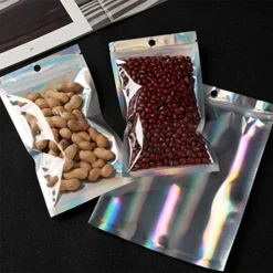 100 Pack Holographic Bags For Small Business, 4 X 6", Resealable Ziplock Foil Pouch Bags For Multipurpose Storage (4 X 6 Inches) -Kitchen Island Sale 51qr4xN9ZyL