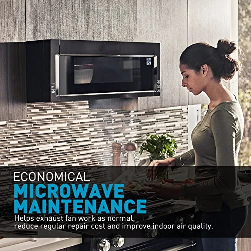 Microwave Filter Replacement For GE WB06X10359, Microwave Vent Filter For LG 5230W1A012B, Kenmore, Frigidaire, Microwave Grease Filter 7-5/8" X 5-1/8", 2 Pack 4 Microwave Filter Replacement For GE WB06X10359, Microwave Vent Filter For LG 5230W1A012B, Kenmore, Frigidaire, Microwave Grease Filter 7-5/8" X 5-1/8", 2 Pack - Image 4