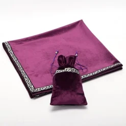 Altar Tarot Table Cloth Divination Wicca Velvet Cloth With Tarot Pouch 24.4 * 24.4 Inch Purple -Kitchen Island Sale 51quWxmE6GL