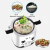 1.2L Mini Rice Cooker, Electric Travel Rice Cooker Small, Electric Lunch Box - Keep Warm Function- Suitable For 1-2 People - For Cooking Soup, Rice, Stews, Grains & Oatmeal