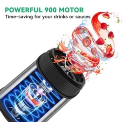 Smoothie Bullet Blender Smoothie Maker 900W With To-Go Cups, 12 Pieces With 6-Point Blade, Personal Blender For Shakes And Smoothies, Smoothie Blender For Protein Drinks, Smoothies Bowls, Abuler Brand -Kitchen Island Sale 51r5kf7r9TL