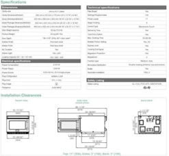 1217G1A Stainless Steel Stackable Commercial Microwave Oven, 1200W
