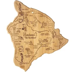 Destination Hawaii Serving And Cutting Board, Includes Hang Tie For Wall Display