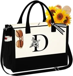 YOOLIFE Initial Canvas Beach Tote Bag With Zipper Pockets Adjustable Strap Tote Bag Mothers Day Birthday Gifts For Women Her 23 YOOLIFE Initial Canvas Beach Tote Bag With Zipper Pockets Adjustable Strap Tote Bag Mothers Day Birthday Gifts For Women Her -Kitchen Island Sale 51rl16FM4QL. AC