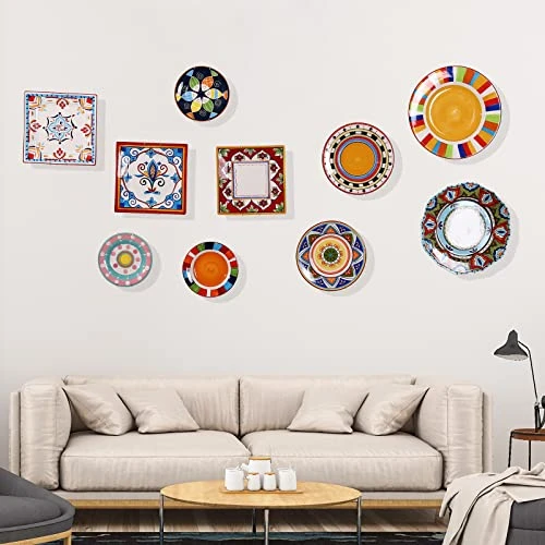 12 Pack Plate Hangers, 8 10 12 Inch Wall Plate Hangers And 16 Pack Wall Hooks, Compatible 7.5 To 12.5 Inch Decorative Plates, Antique China, Antique Plates And Arts 5 12 Pack Plate Hangers, 8 10 12 Inch Wall Plate Hangers And 16 Pack Wall Hooks, Compatible 7.5 To 12.5 Inch Decorative Plates, Antique China, Antique Plates And Arts - Image 5