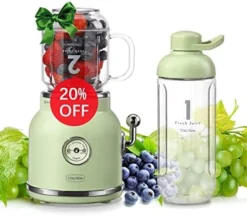 Smoothie Blender Personal Blender, Chic Now Portable Smoothie Maker For Juice Shakes And Smoothie With 6 Sharp Blades, Travel Cup And Lid, Green -Kitchen Island Sale 51s3eoQnVLL. AC