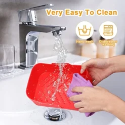 2PCS Air Fryer Silicone Pot Air Fryer Silicone Liners - Silicone Air Fryer Reusable Liners For 8 QT Ninja Foodi DZ201 DZ401, Food Safe Reusable Air Fryer Silicone Basket, Easy Cleaning Air Fryer Pan W/Oil Brush BBQ Clip Silicone Oven Mitts (Red) 10 2PCS Air Fryer Silicone Pot Air Fryer Silicone Liners - Silicone Air Fryer Reusable Liners For 8 QT Ninja Foodi DZ201 DZ401, Food Safe Reusable Air Fryer Silicone Basket, Easy Cleaning Air Fryer Pan W/Oil Brush BBQ Clip Silicone Oven Mitts (Red) -Kitchen Island Sale 51s4dsjU3kL