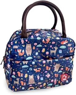 Waterproof Insulated Reusable Lunch Bag Food Drinks Container With Front Padded Pocket Double Zippers For Kids Men Women Work School Picnic Butterflies -Kitchen Island Sale 51s5epYfSL. AC