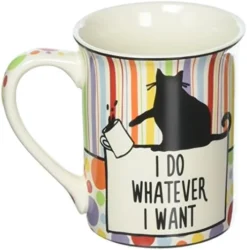 Enesco Our Name Is Mud “Cat Hair” Stoneware Mug, 16 Oz. -Kitchen Island Sale 51sFPbu8hEL. AC