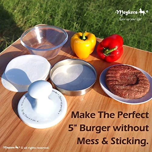 Wax Patty Paper Sheets For 5 Inches Burger Press - 500 Pcs Round Hamburger Patty Paper To Separate Frozen Pressed Patties - Circle Burger Paper For Easy Release From Patty Maker Mold 2 Wax Patty Paper Sheets For 5 Inches Burger Press - 500 Pcs Round Hamburger Patty Paper To Separate Frozen Pressed Patties - Circle Burger Paper For Easy Release From Patty Maker Mold - Image 2