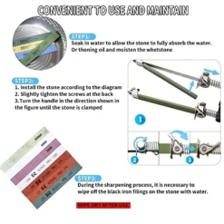 7PCS Knife Sharpening Stone For Professional Knife Sharpeners Fix-Angle Kitchen Sharpener - 4 Ceremic Whetstones: 120#, 320#, 600#, 1500# & 3 Water Stones: 3000# 6000#, 10000# For RUIXIN PRO -Kitchen Island Sale 51sdaa9oiLL