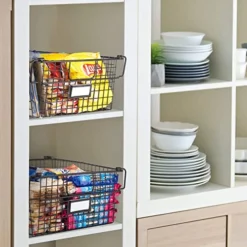 XXL Wire Baskets For Storage Pantry Baskets, Set Of 2 Wire Storage Baskets, Wire Baskets For Organizing, Large Wire Basket, Kitchen Organization Baskets, Metal Basket For Storage - XXL - Bronze 14 XXL Wire Baskets For Storage Pantry Baskets, Set Of 2 Wire Storage Baskets, Wire Baskets For Organizing, Large Wire Basket, Kitchen Organization Baskets, Metal Basket For Storage - XXL - Bronze -Kitchen Island Sale 51t6ylLzCiL