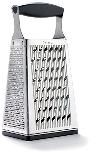 Cuisipro 4 Sided Box Grater, Regular, Stainless Steel 1 Cuisipro 4 Sided Box Grater, Regular, Stainless Steel