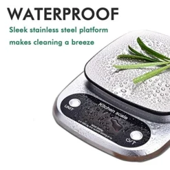 Digital Kitchen Food Scale 3000g/0.1g Multifunction Weight Scale Gram Ounces, Electronic Jewelry Scale High Precision LCD Display/Stainless Steel/Tare/G OZ ML CT KG TL LB FL:OZ/Batteries Included -Kitchen Island Sale 51tkU8UC5FL