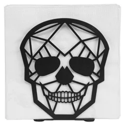 Matte Black Metal Halloween Napkin Holder With Cutout Skull Design, Dinner Cocktail Novelty Napkin Holder For Square Paper Napkin -Kitchen Island Sale 51toHJ0n1qL
