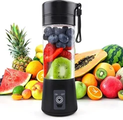 Portable Blender For Shakes And Smoothies: Personal Size Single Serve Travel Fruit Juicer Mixer Cup With Rechargeable USB Small Electric Individual Mini Blender For Juice Milk