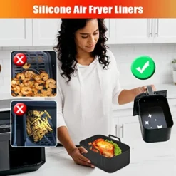 2 Packs Air Fryer Silicone Pot For Ninja Foodi Dual DZ201 DZ401, Food Grade Reusable Non Stick Replacement Silicone Air Fryer Liner Basket Bowl Accessories For Ninja 8 QT Air Fryer, Dishwasher Safe 18 2 Packs Air Fryer Silicone Pot For Ninja Foodi Dual DZ201 DZ401, Food Grade Reusable Non Stick Replacement Silicone Air Fryer Liner Basket Bowl Accessories For Ninja 8 QT Air Fryer, Dishwasher Safe -Kitchen Island Sale 51tv59lIKRL