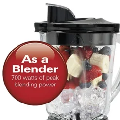 Hamilton Beach Power Elite Blender With 40oz Glass Jar And 3-Cup Vegetable Chopper, 12 Functions For Puree, Ice Crush, Shakes And Smoothies, Black And Stainless Steel (58149) -Kitchen Island Sale 51twNPQQABL