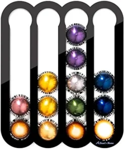 Coffee Pod Holder For Nespresso Vertuo Capsules - Magnetic Holder Suitable To Be Mounted On The Fridge (Black) -Kitchen Island Sale 51u17KNdWfL. AC