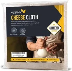 Yarnx Cheesecloth 20x20 Inches Hemmed - Grade 90 Muslin Cloth - 100% Ultra-Fine Unbleached Organic Cotton Cheese Cloths For Straining, Filtering, Cooking, Baking 17 Yarnx Cheesecloth 20x20 Inches Hemmed - Grade 90 Muslin Cloth - 100% Ultra-Fine Unbleached Organic Cotton Cheese Cloths For Straining, Filtering, Cooking, Baking -Kitchen Island Sale 51uFpcOnqIL. AC