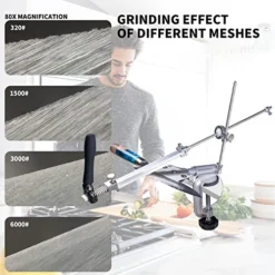 7PCS Knife Sharpening Stone For Professional Knife Sharpeners Fix-Angle Kitchen Sharpener - 4 Ceremic Whetstones: 120#, 320#, 600#, 1500# & 3 Water Stones: 3000# 6000#, 10000# For RUIXIN PRO -Kitchen Island Sale 51v2riOCNJL