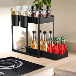 Wohingo Under Sink Sliding Organizers,2 Tier Home Under Cabinet Basket Organization And Storage Rack,Multi-purpose Countertop Storage Shelf For Bathroom Kitchen 10 Wohingo Under Sink Sliding Organizers,2 Tier Home Under Cabinet Basket Organization And Storage Rack,Multi-purpose Countertop Storage Shelf For Bathroom Kitchen -Kitchen Island Sale 51vIx3kegrL