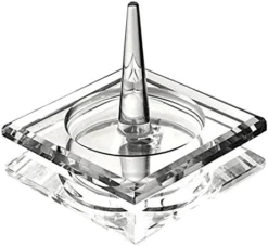 Well-Crafted Crystal Glass Wedding Ring Holder -Kitchen Island Sale 51vOb14kxqL. AC