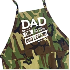 ApronMen, Funny Aprons For Men 'The Man. The Myth.' - Adjustable Aprons With Pockets, One Size Fits All - Gifts For Dad