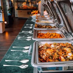 10.1-Inch 6-Piece Serving Spoons - Includes 3 Large Serving Spoons And 3 Slotted Spoons, Stainless Steel Buffet Serving Utensils,Metal Serving Spoons Set For Parties 15 10.1-Inch 6-Piece Serving Spoons - Includes 3 Large Serving Spoons And 3 Slotted Spoons, Stainless Steel Buffet Serving Utensils,Metal Serving Spoons Set For Parties -Kitchen Island Sale 51vXfHD0IVL