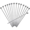15PCS Cocktail Picks For Drinks, Stainless Steel Cocktail Toothpicks, Reusable Cocktail Skewers, Garnish Picks Bloody Mary Skewers, Metal Martini Picks For Olives Appetizers Fruit (4.3 Inch)