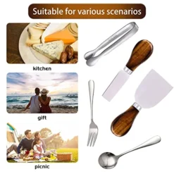 14 Pcs Cheese Spreader Set, Stainless Steel Butter Knife, Mini Tongs, Serving Spoon And Fork, Used For Cheese Spreader Knives For Cheese, Butter, Jam 13 14 Pcs Cheese Spreader Set, Stainless Steel Butter Knife, Mini Tongs, Serving Spoon And Fork, Used For Cheese Spreader Knives For Cheese, Butter, Jam -Kitchen Island Sale 51w79J4yqeL