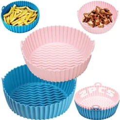 3PCS 8.5inch Air Fryer Silicone Liners -Microwave Oven Bowl - Reusable Air Fryer Liners -Food Grade Tasteless Silicone Air Fryer Liners - Air Fryer Accessories Kitchen Gadgets Must Have Foodie -Kitchen Island Sale 51wpqtuyBRL. AC
