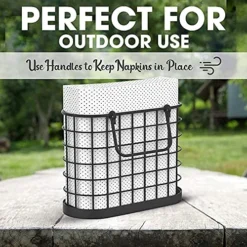 Black Napkin Holder - Vintage Napkin Holders For Kitchen Farmhouse Decor. Upright Paper Napkin Holder For Tables, Bar, Or Restaurant. Matte Black. 9 Black Napkin Holder - Vintage Napkin Holders For Kitchen Farmhouse Decor. Upright Paper Napkin Holder For Tables, Bar, Or Restaurant. Matte Black. -Kitchen Island Sale 51xK5cwAgKL