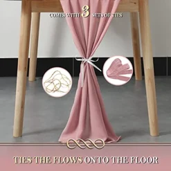 4PCS Dusty Rose Chiffon Table Runner 29x120 Inches, Romantic Dusty Pink Sheer Fabric For Wedding Decorations, Baby Shower And Birthday Party Cake Table Decorations -Kitchen Island Sale 51xPTQmagLL