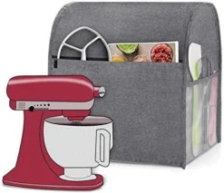 Uxja Dust Cover Compatible With 6-8 Quart KitchenAid Mixers, Dust Cover With Cloudy Side Pockets For 6-8 Quart Stand Mixers And Extra Accessories, Black -Kitchen Island Sale 51xdxXMSHL. AC
