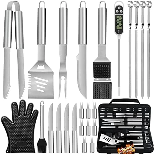 26PCS Grill Accessories For Outdoor Grill Utensils Set Stainless Steel BBQ Tools Grilling Tools Set For Father's Day Birthday Presents, Barbecue Accessories Kit Ideal Grilling Gifts For Men Dad 9 26PCS Grill Accessories For Outdoor Grill Utensils Set Stainless Steel BBQ Tools Grilling Tools Set For Father's Day Birthday Presents, Barbecue Accessories Kit Ideal Grilling Gifts For Men Dad - Image 9