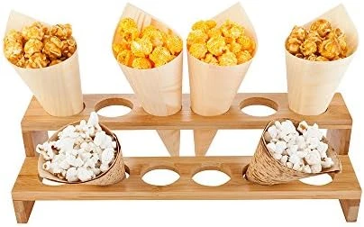 Multi Level Food Cone And Sushi Hand Roll Display Stand: Perfect For Restaurants, Catered Events, And Buffets - Holds 12 Cones - Made From Organic Bamboo - 1ct Box - Restaurantware 5 Multi Level Food Cone And Sushi Hand Roll Display Stand: Perfect For Restaurants, Catered Events, And Buffets - Holds 12 Cones - Made From Organic Bamboo - 1ct Box - Restaurantware - Image 5