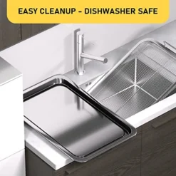 2 Set Air Fryer Basket And Tray For Oven, 12.8'' X 9.7'' Stainless Steel Tray And Basket, Non-stick Mesh Basket Set, Air Fryer Tray Roasting Basket For Fries, Bacon, Chicken -Kitchen Island Sale 51yVD5QOOML