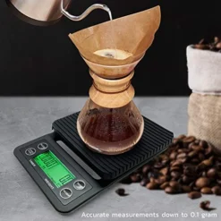 Digital Food & Coffee Scale In Grams & Ounces W/Timer - True Multifunctional Kitchen Scale