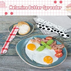 6 Pieces Melamine Butter Spreader Plastic Butter Spreader 6 Inch Fun Vibrant Colorful Butter Knife Versatile Butter Knife Spreader For Cream Cheese, Jelly, Mayo, Frosting, Sandwich (Vibrant Style) -Kitchen Island Sale 51z9uPoX6CL