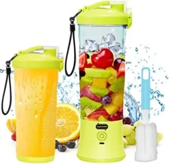 20 Oz Portable Blender USB Rechargeable, Supkitdin Waterproof Personal Blender For Shakes And Smoothies, With 6 Ultra-sharp Blades For Travel, Office & Sports (Red Pink) -Kitchen Island Sale 51zFK iD7 L. AC