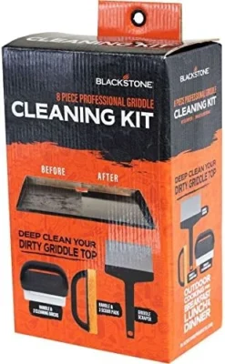 Blackstone 5060 Grill & Griddle Kit 8 Pieces Premium Flat Top Grill Accessories Cleaner Tool Set-1 Stainless Steel 6" Scraper, 3 Scouring Pads, 2 Cleaning Bricks, And 1 Handle, Black 11 Blackstone 5060 Grill & Griddle Kit 8 Pieces Premium Flat Top Grill Accessories Cleaner Tool Set-1 Stainless Steel 6" Scraper, 3 Scouring Pads, 2 Cleaning Bricks, And 1 Handle, Black -Kitchen Island Sale 51zUyKuZEoL. AC