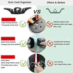 Cord Organizer For Appliances,6 Pack Cord Wrapper For Small Appliances Glue Upgrade Cord Winder Cord Keeper Cord Kolder Stick On Mixer,Blender,Toaster,Coffer Maker,Pressure Cooker Air Fryer -Kitchen Island Sale 51zhSBsNMOL