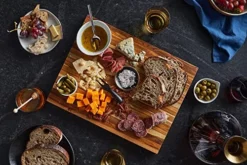 , Large Teak Wood Cutting Board For Kitchen With Juice Groove, Reversible Charcuterie Butcher Block 18x14x1.25 In (Gift Box Included) -Kitchen Island Sale 51zmyv7BkCL